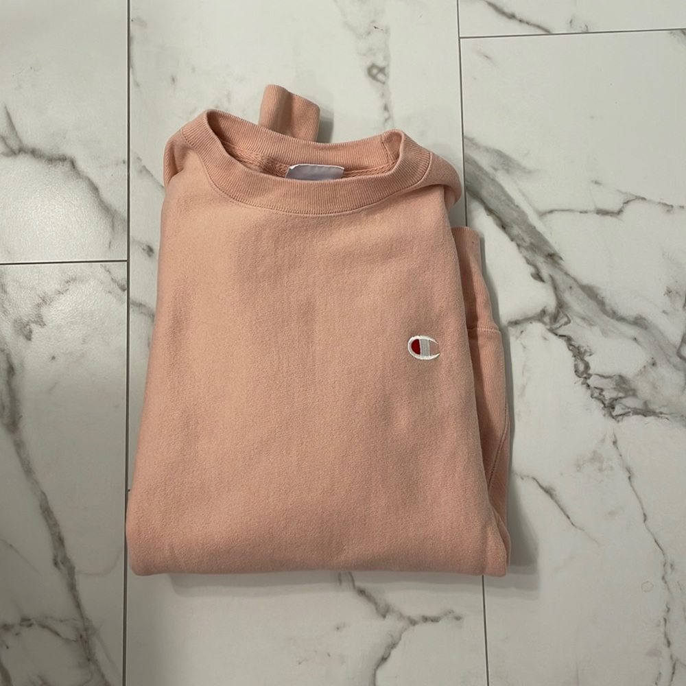 Champion reverse weave peach crewneck